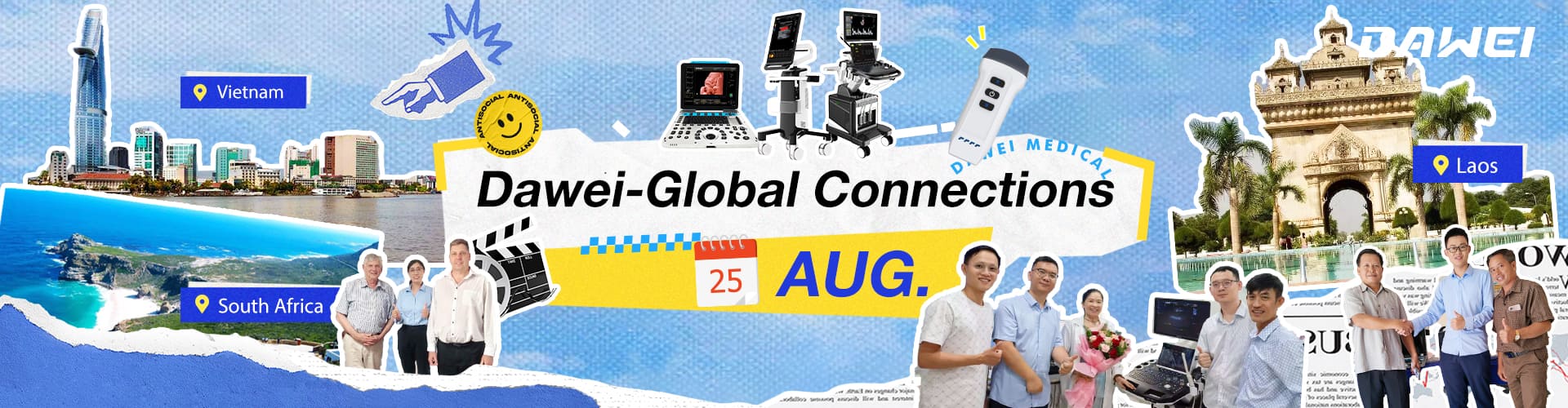 Conexões Dawei-Global fortalecendo nossa presença no Vietnã, Laos e África do Sul