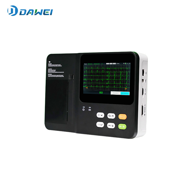 Máquina de ECG de repouso de 6 canais