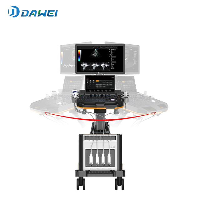 Máquina de digitalização de ultrassom colorida com carrinho de última geração