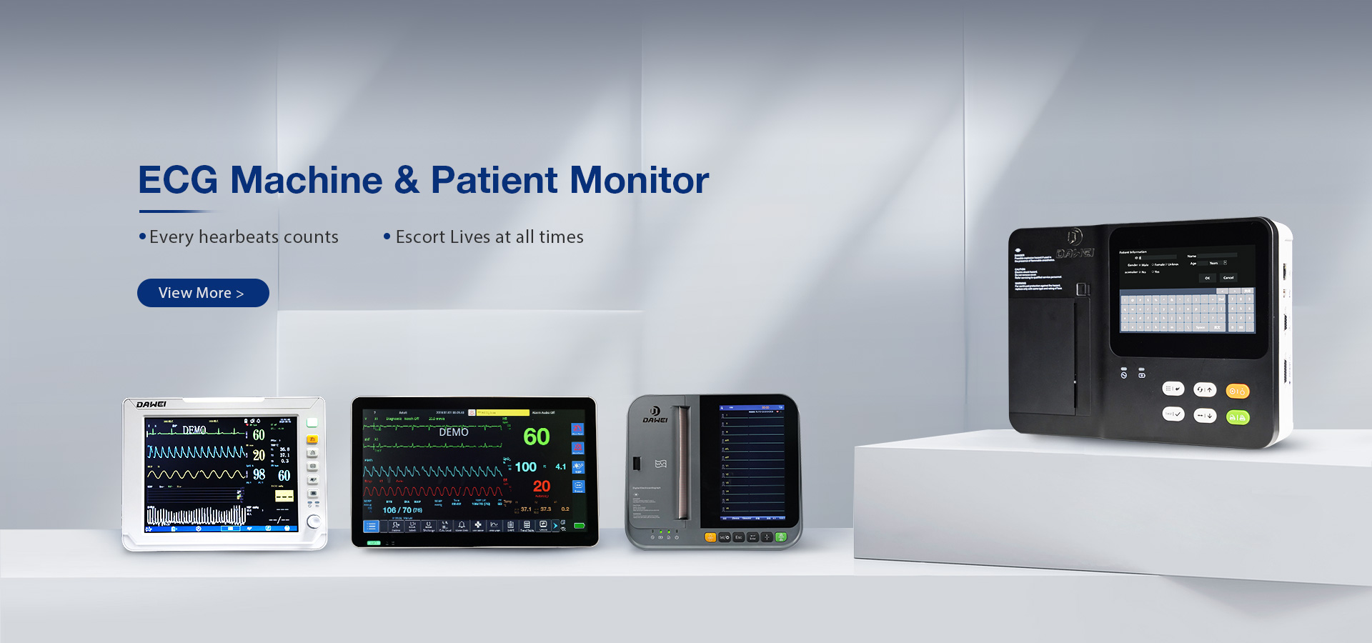 ECG machines and Patient monitors